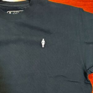 Girl Skateboards Navy Blue T-shirt Size Medium